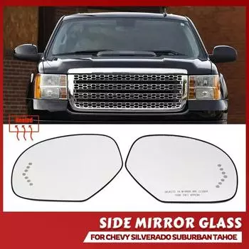 Зеркало заднего вида, стеклянное дверное зеркало, боковое зеркало с подогревом, стекло для Cadillac Escalade ESV Chevrolet Avalanche 2007-2013