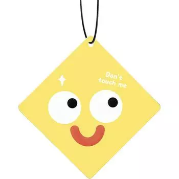 Зеркало заднего вида Украшение Забавное выражение Зеркало Орнамент Подвеска Украшения для салона автомобиля Аксессуары для зеркала заднего вида автомобиля розовый