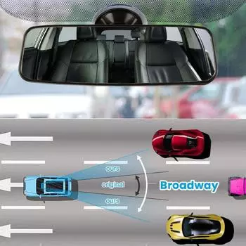 Зеркало заднего вида в салоне автомобиля, широкоугольное зеркало заднего вида, вращается на 360°, регулируемая присоска, универсальное