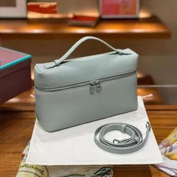 Зернистая телячья кожа взрывно-красного цвета, новая сумка-коробка LP27 из натуральной кожи, простая сумка через плечо из коровьей кожи Togo, сумка LP 27x10x16cm коричневый/белый