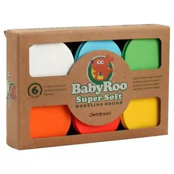 Зерновая глина Hoan Miro Baby Roo 6 цветов, 825 г, корейские игрушки