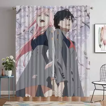 Zero Curtains for Living Room Curtain for Room 2 Panel Shades Halloween Decoration Home Interior Curtains Partition Kitchen W50xH70cmx2pcs-CL