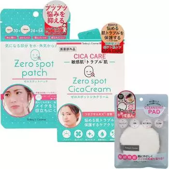 zero spot patch zero spot cica cream cleansing pad 3 piece set skin care for skin problems