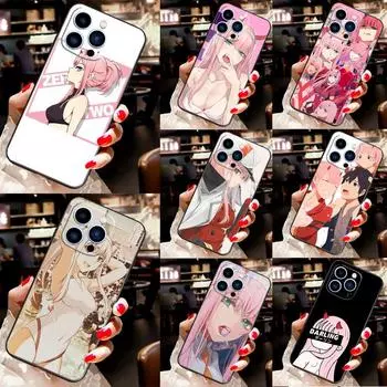 Zero Two Darling in the FranXX Anime Case For iPhone 13 12 11 14 Pro Max XS Max XR X 6S 7 8 Plus SE 2020 Back Cover Phone Case iPhone 8 Plus