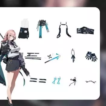 Zero Zenless Zone Tsukishiro Yanagi Cosplay Costume Halloween Party Clothing XS