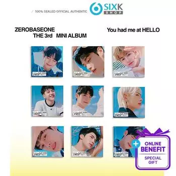 ZEROBASEONE, третий мини-альбом [Я был у вас в HELLO] (Версия Digipack / +Онлайн POB) Normal 1ea Random