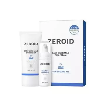 ZEROID Easy Wash Мягкий солнцезащитный крем SPF30 PA++++ Специальный набор, 2 шт.