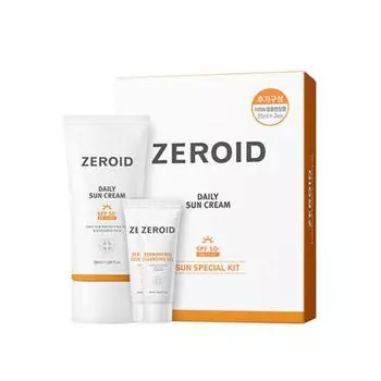 ZEROID Ежедневный солнцезащитный крем SPF50+ PA++++ Специальный набор 2 шт.
