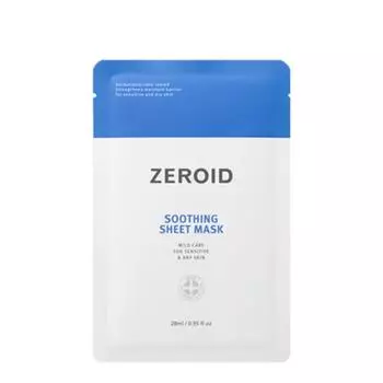 [Zeroid] Успокаивающая тканевая маска 28 мл x 5 листов, 1 шт., 5 шт.