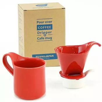 ZEROJAPAN Подарочный набор Кофейная капельница L Кружка для кафе Помидор и (с подносом) ДМЗ-16 ТО/ТО
