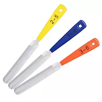 ZERONOWA Nut File Guitar File Groove File Guitar Maintenance Set of 3 (3)