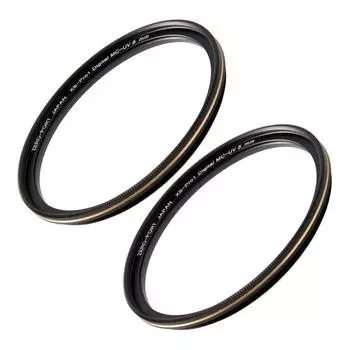 ZEROOPORT JAPAN Lens Protection Filter Dustproof and Stainproof for Nikon D5600 D5300 D3400 Double Zoom Kit Set of 2 58mm Set of Gold Line (55mm + 2)