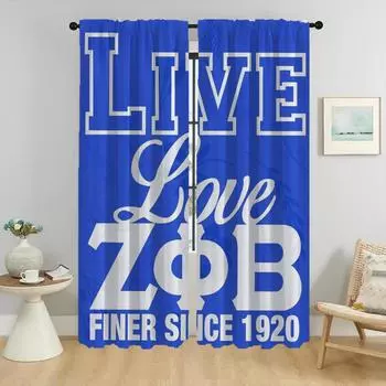 Легкие противомоскитные шторы Zeta Phi Beta для камеры, занавески для гостиной, шторы для домашнего интерьера, 2 шт., перегородки W50xH70cmx2pcs-CL