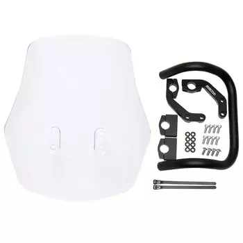 ZETA RACING Adventure Windshield Large Screen CT125 Light Smoke Mobile Device Installation Mount Bar Standard Equipment Angle Height Stepless