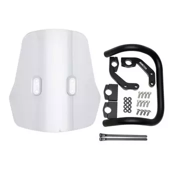 ZETA RACING MONKEY125 Adventure Windshield Standard Screen Light Smoke Screen can be flipped upside down Mobile device installation Mount bar standard