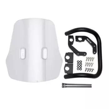 ZETA RACING MONKEY125 Adventure Windshield Standard Screen Light Smoke Screen can be flipped upside down Mobile device installation Mount bar standard