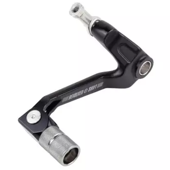 ZETA RACING SEROW250/XT250X/TRICKER Revolver Shift Lever Black High Strength Durability 6 Level Adjustment Anti-Slip Knurling Dirtfreak F6741 (Old Mod