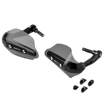 ZETA RACING совместим с полыми рулями, защитой рук Sonic, защитой ПК, дымчатым универсальным кованым наконечником руля, установкой, ветрозащитным, морозостойким чёрный