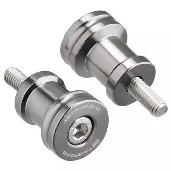 ZETA RACING Swing arm spool M6 x 35mm Titanium color For U receiver For V receiver For rear stand Hook Stainless steel bolt High strength duralumin