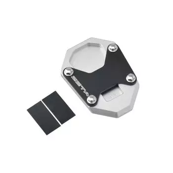 ZETA RACING Удлинитель боковой подставки Расширенная площадь контакта Асфальт Болт из нержавеющей стали Прочная резиновая пластина Модель Dirtfreak F4184