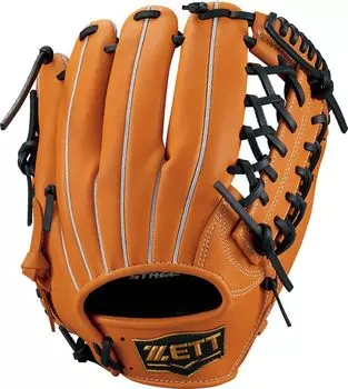 ZETT Baseball Glove Zero One Stage for Outfielders for Right Pitchers BJGB71380 Boys (Glove) Orange/Black
