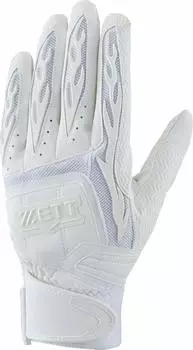 ZETT Baseball Pro Status Batting Two совместимы с перчатками High School Baseball White M BG418HS, руками, правилами, (1100), Размер, Бейсбол,