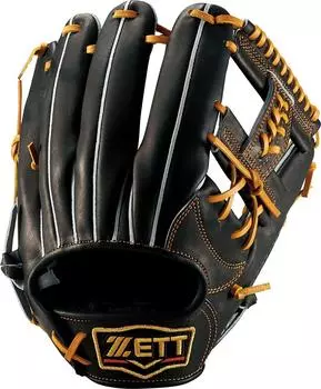 ZETT Baseball Softball Glove Prostatus Second Short Right Pitch Black x Oak Brown BRGB30730 (Glove) (1936)