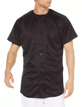 ZETT Baseball Tough Days Uniform Shirt Mesh Full Open Black L Size BU1071T (1900)