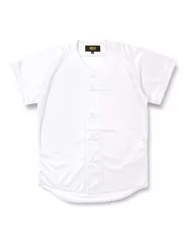 ZETT Baseball Tough Days Uniform Shirt Mesh Full Open White 140 Size BU2071T Boys (1100)