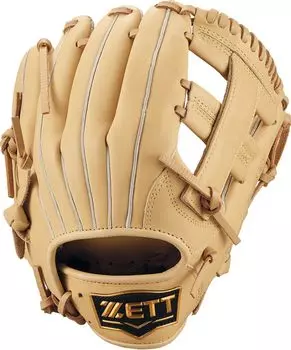ZETT Boys Soft Baseball Glove Soft Steer Pastel Brown Right Throw BJGB74520 All-Round (3200)