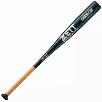 ZETT Hardball Baseball Bat Gouda L64 Metal (Made of Extra Super Duralumin) 83cm Over 900g Black (1900) BAT10183