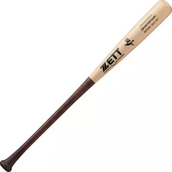 ZETT Hardball Baseball Bat Special Select Model Wooden (Hokkaido Birch) 84cm 850g Average Thin Dark x Natural (3712MO) Made in Japan BWT16504
