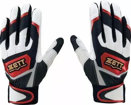ZETT Impact Z Both General Batting Batting BG919 ZETT x For Both Hands Gloves, Hands, Gloves, Gloves, 1164/White Red, (M (24-25cm))