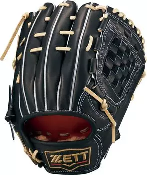 Жесткая бейсбольная перчатка ZETT Prostatus SE Sosuke Genda Player Type B Right Pitch BPROG566S (Перчатка) Второй/Короткий Черный/Пастельный