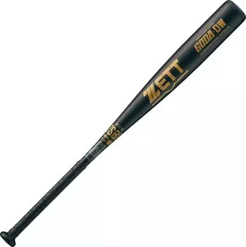 ZETT Soft Baseball Bat Gouda DW Metal (Super Duralumin) 83cm 660g Average Black (1900) BAT34583
