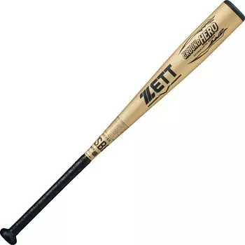 ZETT Soft Baseball Bat Grand Hero Super Duralumin 80cm 530g Average Champagne Gold (8201) Made in Japan BAT74480