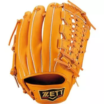 ZETT Soft Baseball Glove Pro Status Third Right Throw Orange 4 BRGB30245 (Glove) (5600) Size оранжевый