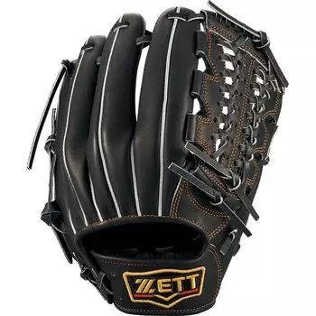 ZETT Soft Baseball Glove Pro Status Third Right Thrower Black 4 BRGB30245 (Glove) (1900) Size чёрный