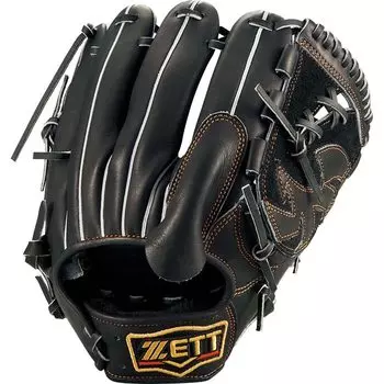 ZETT Soft Baseball Glove Prostatus for Right Black 4 BRGB30241 (Glove) Pitchers, Throwers, (1900) Size чёрный