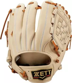 ZETT Soft Baseball Glove Prostatus Genda Type Right Thrower 4 Pastel Brown x Oak Brown LH BRGB30566 Second/Short Size (3236)