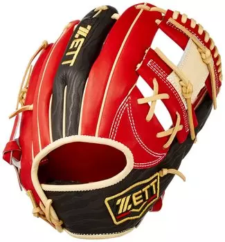 ZETT Soft Baseball Glove Prostatus Kenta Imamiya Type Right Pitch Deep Brown 4 BRGB32460 (Glove) Second/Short Orange/Pastel (5832) Size