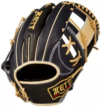 ZETT Soft Baseball Glove Prostatus Kenta Imamiya Type Right Pitch Night Brown 4 BRGB32460 (Glove) Second/Short Black/Pastel (1932N) Size