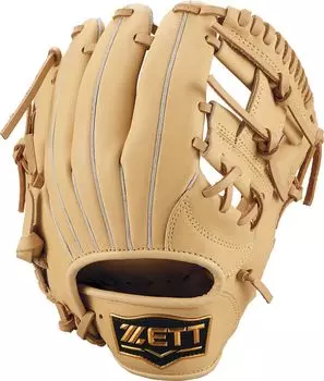 ZETT Soft Baseball Glove Soft Steer Pastel Brown Right Throw BJGB74510 Boys All-Round (3200)
