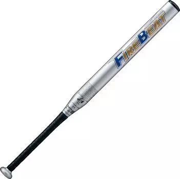 ZETT Softball Bat Firebeat Metal (Super Duralumin) 78cm 610g Silver (1300) BAT52428