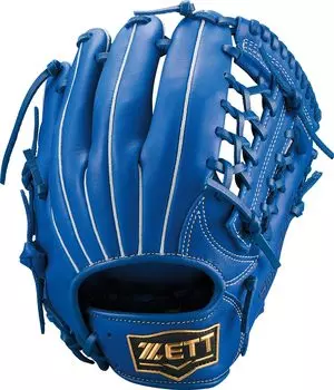 ZETT Youth Baseball Softball Glove Soft Steer Left Throwing Royal Blue L BJGB74440 (Glove) All-Round (2500) Size