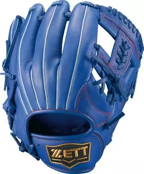 ZETT Youth Baseball Softball Glove Soft Steer Left Throwing Royal Blue M BJGB74330 (Glove) All-Round (2500) Size
