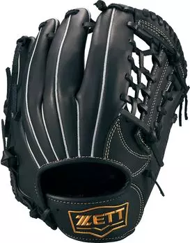 ZETT Youth Baseball Softball Glove Soft Steer Left Throwing Black L BJGB74440 (Glove) All-Round (1900) Size чёрный