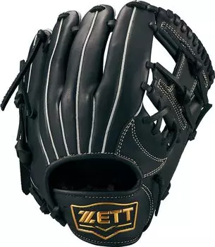 ZETT Youth Baseball Softball Glove Soft Steer Left Throwing Black SS BJGB74410 (Glove) All-Round (1900) Size чёрный