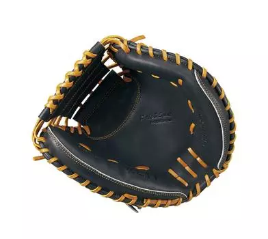 ZETT Youth Baseball Softball Mitt Pro Status Seiji Kobayashi Player Type Black x Oak Brown for Right Throwers Catcher s