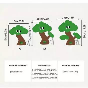 ZEZE cat cuddly toys, cat tree shape toys, interactive toys for kittens, cat chew toys anti-bite toy cat, stuffed cartoon toys S